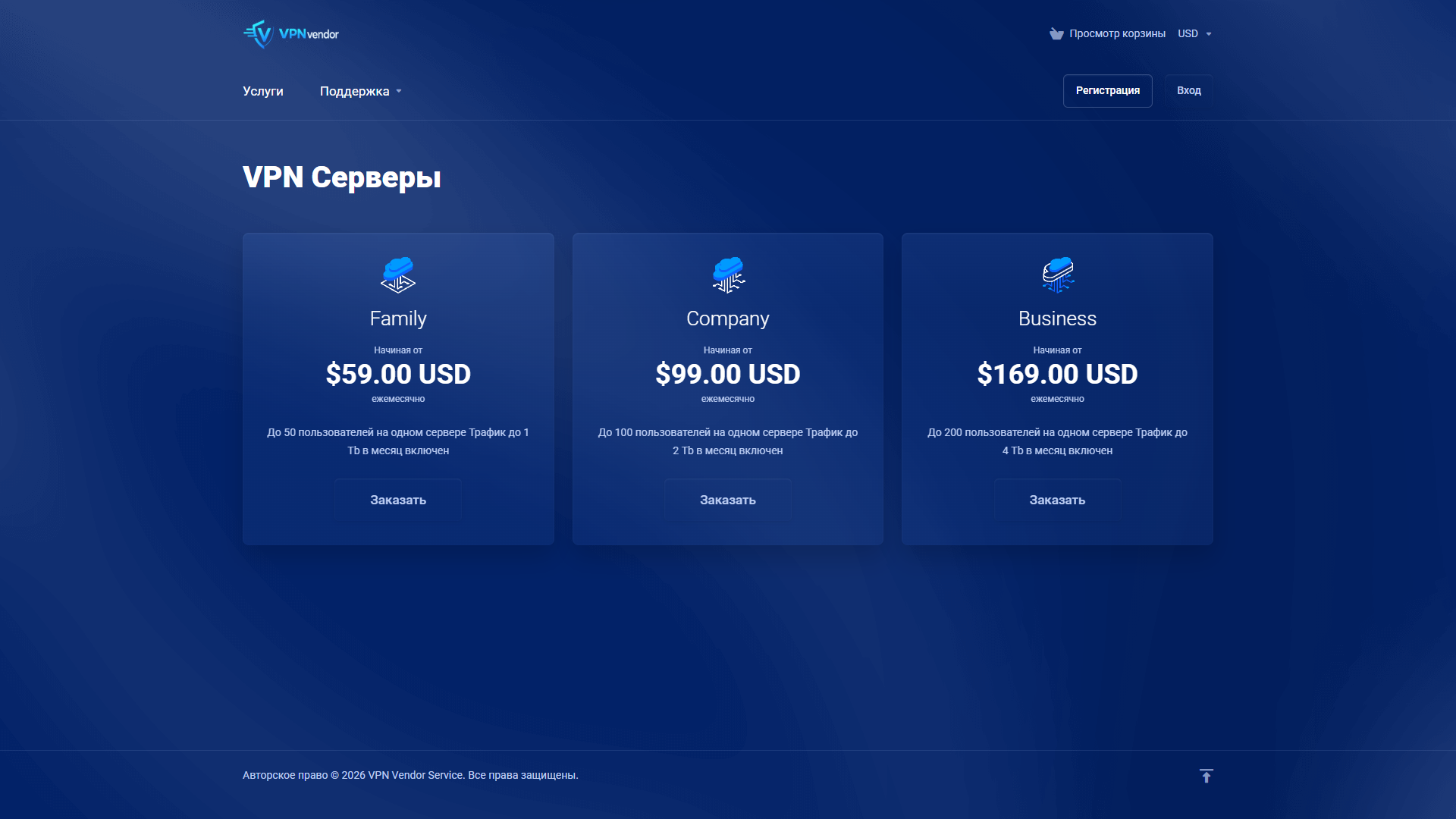 Каталог VPN-серверов